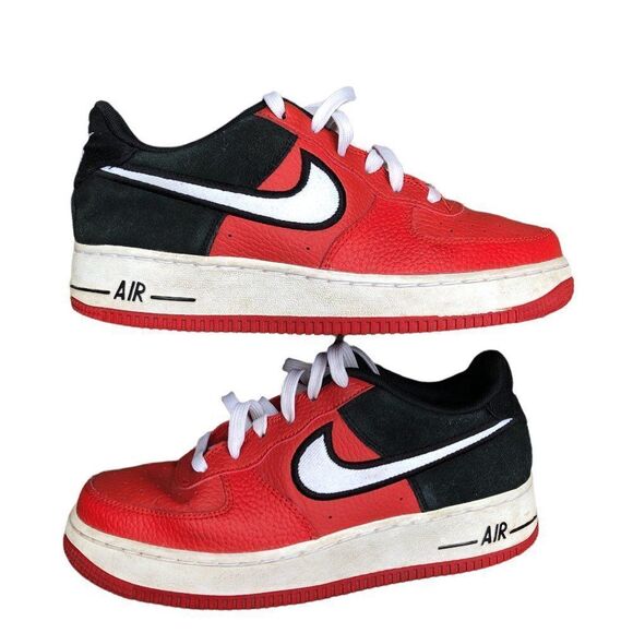 RARE 2018 Nike Air Force 1 Low Mystic Red Black Size 7.5 - Picture 14 of 16